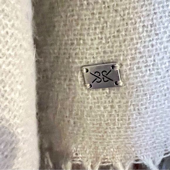 Soia & Kyo Womens Multicolor Colorblock Fringe Hem Open Front Poncho Sweater - Picture 5 of 12